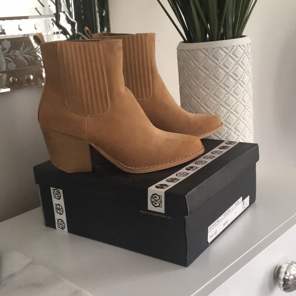 Tan Booties - Picture 1 of 3